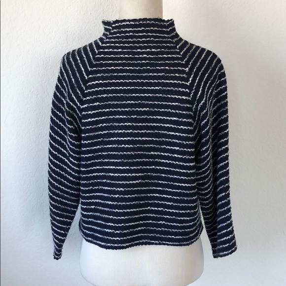 Zara Crop Top Wweater Turtleneck Quarter Sleeve - Picture 3 of 3